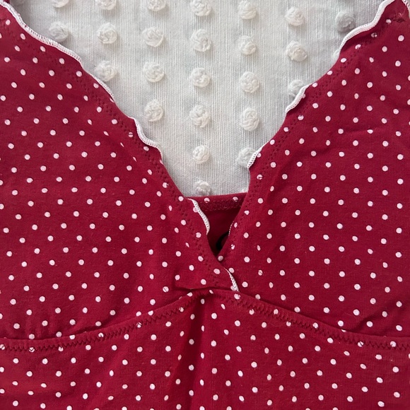 Brandy Melville Red Polka Dot Camisole - Picture 3 of 7